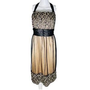 R&M Richards 20W Halter Leopard Sequin
